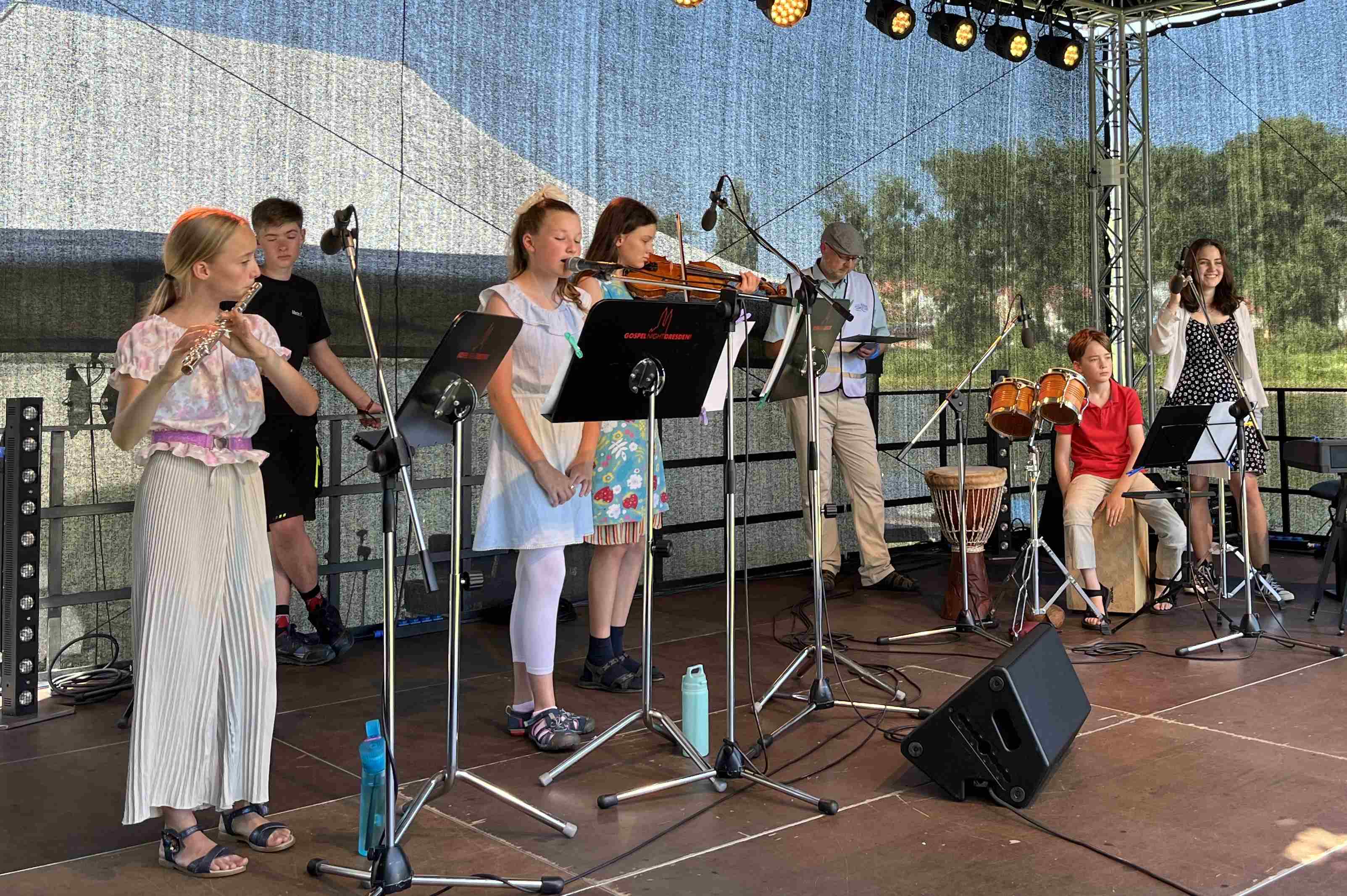 Weltmusikensemble beim Elbekirchentag am 24.08.2024
